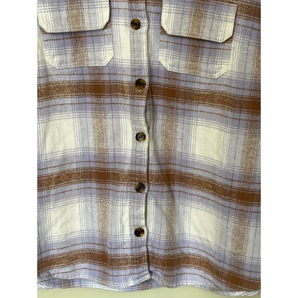 Lane Bryant Shacket 14/16 Button-Up Plaid Shirt / Jacket Outdoor Gorpcore - Picture 8 of 12